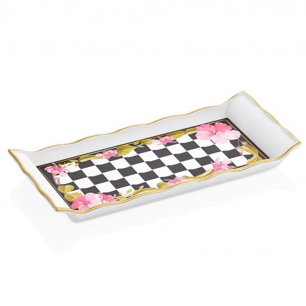 Mini Tray White Gold Rectangle