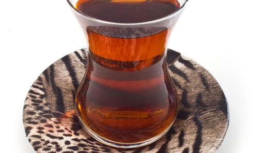 Deri Kaplama Çay Tabağı 6 Parça
